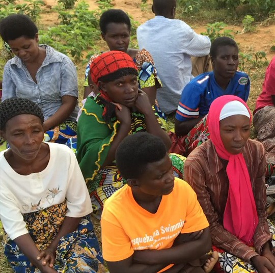 Group of individuals in Rwanda sitting together